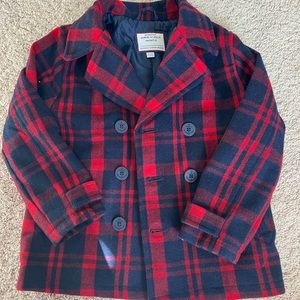 Boys Janie and Jack Peacoat Size 5/6